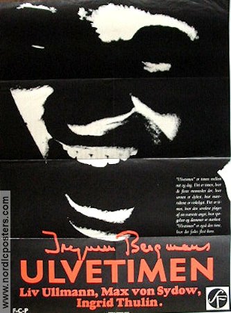 Vargtimmen 1968 poster Liv Ullmann Max von Sydow Ingrid Thulin Ingmar Bergman