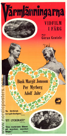 Värmlänningarna 1957 poster Busk Margit Jonsson Per Myrberg Adolf Jahr Göran Gentele