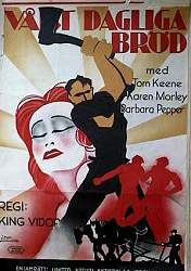 Our Daily Bread 1935 movie poster Tom Keene Karen Markey King Vidor