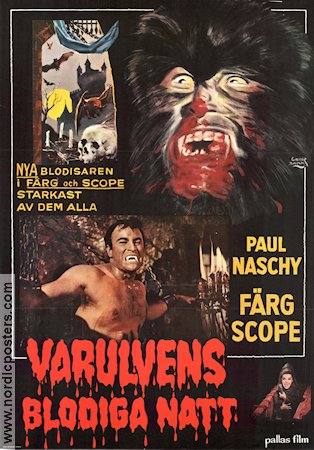 La marca del hombre lobo 1970 movie poster Paul Naschy Poster artwork: Walter Bjorne Spain