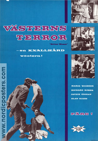 Västerns terror 1952 poster Marie Windsor Richard Rober Carla Balenda Sam Newfield