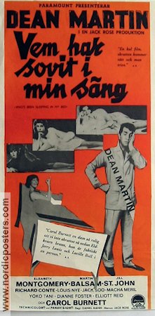 Who´s Been Sleeping in My Bed? 1963 movie poster Dean Martin