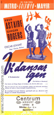 The Barkleys of Broadway 1949 movie poster Fred Astaire Ginger Rogers Oscar Levant Charles Walters Musicals
