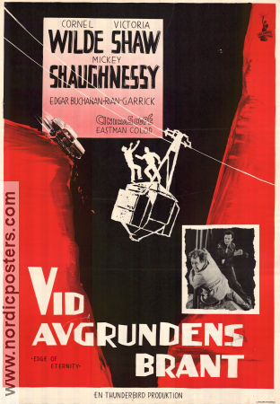 Edge of Eternity 1959 movie poster Cornel Wilde Victoria Shaw Don Siegel Mountains