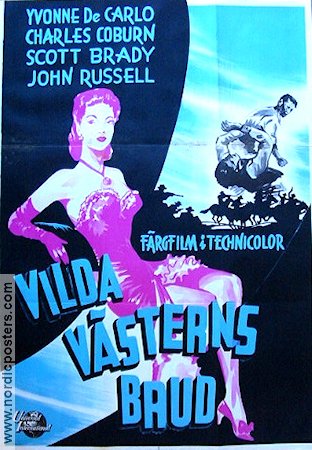 Vilda västerns brud 1949 poster Yvonne De Carlo
