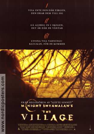 The Village 2004 movie poster Sigourney Weaver William Hurt Joaquin Phoenix M Night Shyamalan