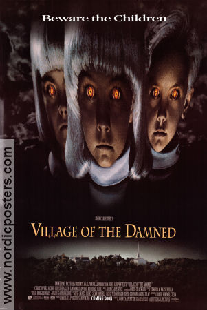 Village of the Damned 1995 poster Christopher Reeve Kirstie Alley John Carpenter Barn