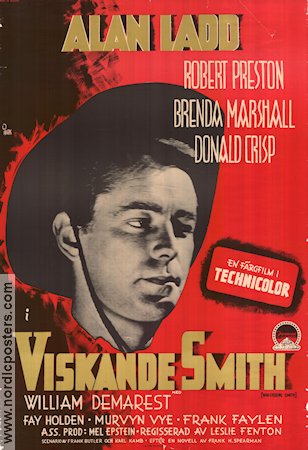Whispering Smith 1948 movie poster Alan Ladd Robert Preston
