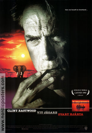 Vit jägare svart hjärta 1990 poster Jeff Fahey Charlotte Cornwell Clint Eastwood Rökning Hitta mer: Africa