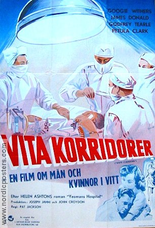 White Corridors 1950 movie poster Pat Jackson Medicine and hospital
