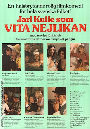 Vita nejlikan 1974 movie poster Margaretha Krook Siv Ericks Gunvor Pontén Eva Bysing Agneta Prytz Ingvar Kjellson Jarl Kulle