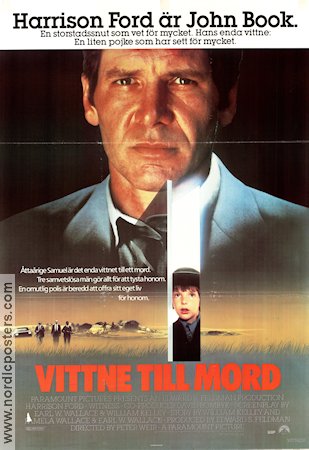 Witness 1985 movie poster Harrison Ford Kelly McGillis Lukas Haas Peter Weir