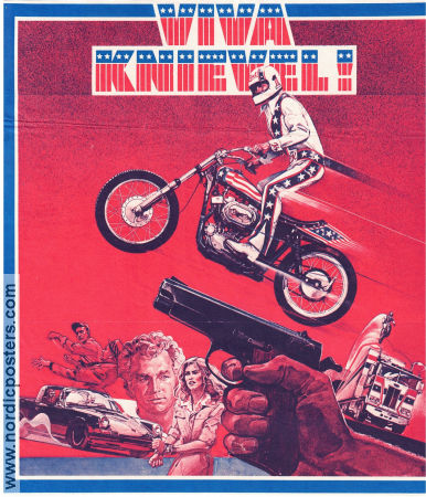 Viva Knievel! 1977 poster Evel Knievel Gene Kelly Lauren Hutton Gordon Douglas Motorcyklar