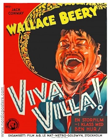 Viva Villa 1935 poster Wallace Beery