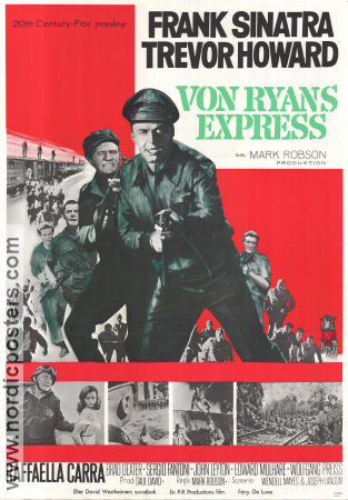 Von Ryan´s Express 1965 movie poster Frank Sinatra Trevor Howard Raffaella Carra Mark Robson Trains War