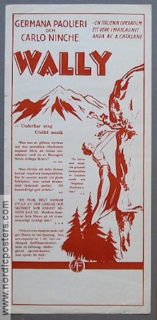 Wally 1933 movie poster Germana Paolieri Mountains