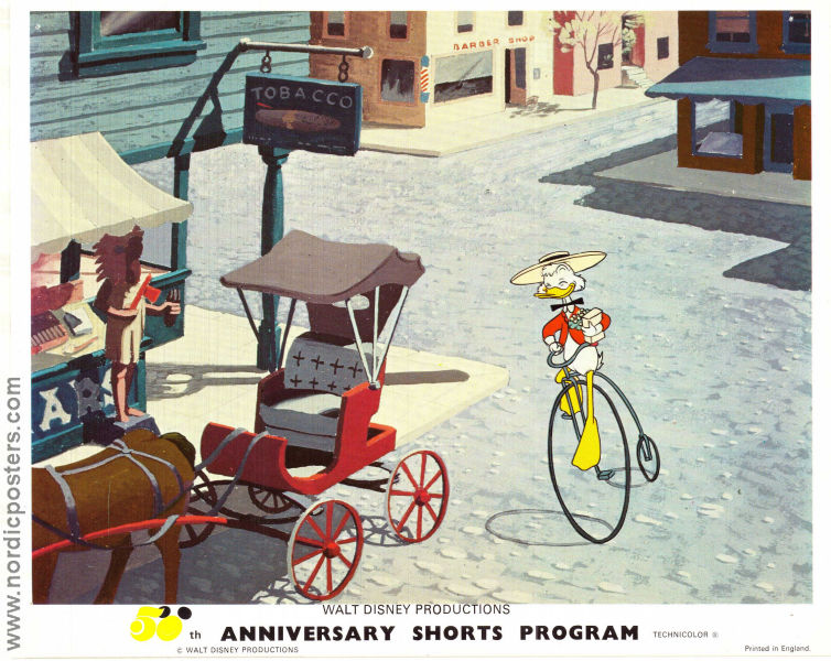 Walt Disney Anniversary 1970 lobby card set Kalle Anka Donald Duck