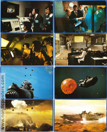 War In Space 1977 filmfotos Kensaku Morita Yuko Asano Ryo Ikebe Ishiro Honda Rymdskepp Filmen från: Japan