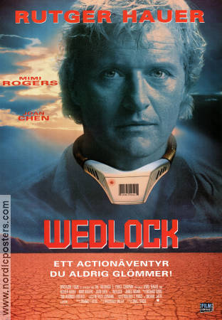 Wedlock 1991 movie poster Rutger Hauer Mimi Rogers Joan Chen Lewis Teague