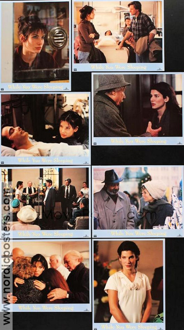 While You Were Sleeping 1993 lobbykort Sandra Bullock Bill Pullman