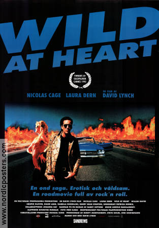 Wild At Heart 1990 poster Nicolas Cage Laura Dern David Lynch