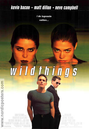 Wild Things 1998 movie poster Kevin Bacon Matt Dillon Neve Campbell John McNaughton