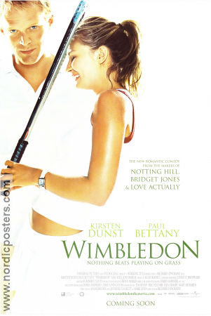 Wimbledon 2004 movie poster Kirsten Dunst Paul Bettany Jon Favreau Richard Loncraine Sports