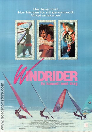Windrider 1986 poster Nicole Kidman Tom Burlinson Jill Perryman Vincent Monton Skepp och båtar Sport Filmen från: Australia