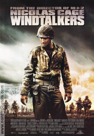 Windtalkers 2002 movie poster Nicolas Cage Adam Beach Peter Stormare John Woo War