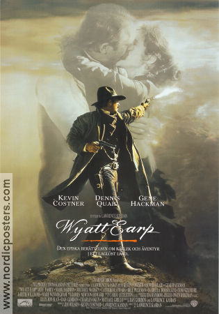 Wyatt Earp 1994 movie poster Kevin Costner Dennis Quaid Gene Hackman Lawrence Kasdan