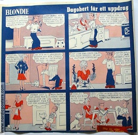 Cloetta choklad 1940 poster Find more: Blondie From comics