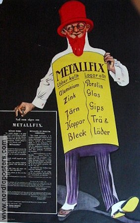 Metallfix 1925 poster Find more: Advertising