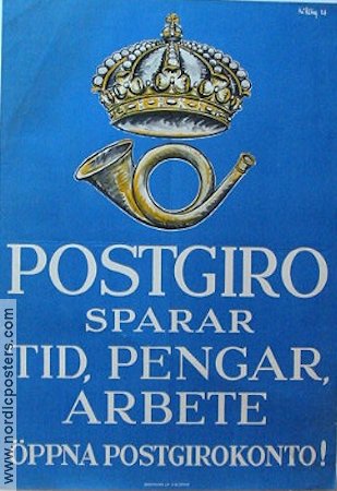 Postgiro 1926 poster Find more: Advertising