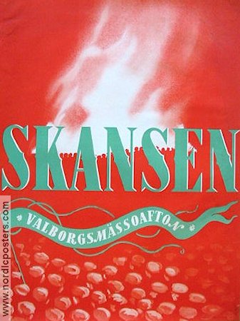 Skansen valborgsmässoafton 1944 poster Find more: Stockholm
