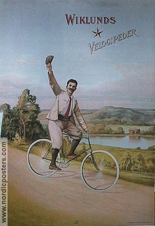 Wiklunds velocipeder 1920 affisch Cyklar