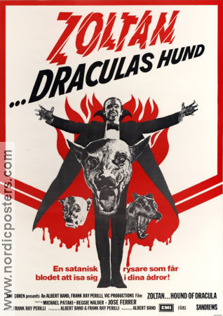 Zoltan Draculas hund 1978 poster José Ferrer Albert Band Hundar