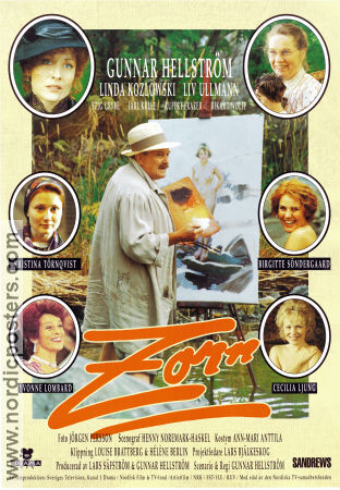 Zorn 1994 movie poster Linda Kozlowski Liv Ullmann Yvonne Lombard Birgitte Söndergaard Gunnar Hellström