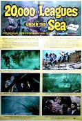 20000 Leagues Under the Sea 1954 movie poster Kirk Douglas James Mason Diving