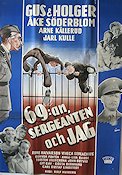 69:an sergeanten och jag 1952 movie poster Gus och Holger Gus Dahlström Viveca Serlachius