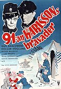 91:an Karlssons bravader 1951 movie poster Gus Dahlström Holger Höglund Fritiof Billquist Gösta Bernhard