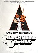 A Clockwork Orange 1971 poster Malcolm McDowell Patrick Magee Michael Bates Stanley Kubrick Text: Anthony Burgess