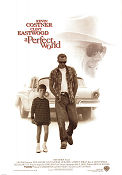 A Perfect World 1993 poster Kevin Costner Laura Dern TJ Lowther Clint Eastwood Bilar och racing Barn