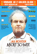 About Schmidt 2002 movie poster Jack Nicholson Hope Davis Dermot Mulroney Alexander Payne