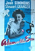 Adam and Evelyn 1949 movie poster Jean Simmons Stewart Granger