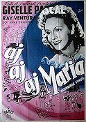 Mademoiselle s´amuse 1949 movie poster Gisele Pascal Ray Ventura