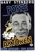Aktören 1943 movie poster Nils Poppe Gaby Stenberg