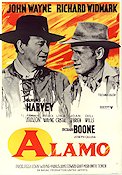 The Alamo 1960 movie poster John Wayne Richard Widmark