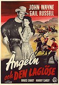 Angel and the Badman 1947 movie poster John Wayne Gail Russell Harry Carey James Edward Grant