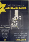 The Diary of Anne Frank 1959 movie poster Millie Perkins Shelley Winters Joseph Schildkraut George Stevens Find more: Nazi