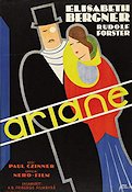 Ariane 1931 poster Elisabeth Bergner Rudolf Forster Konstaffischer Art Deco